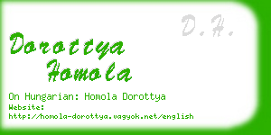dorottya homola business card
